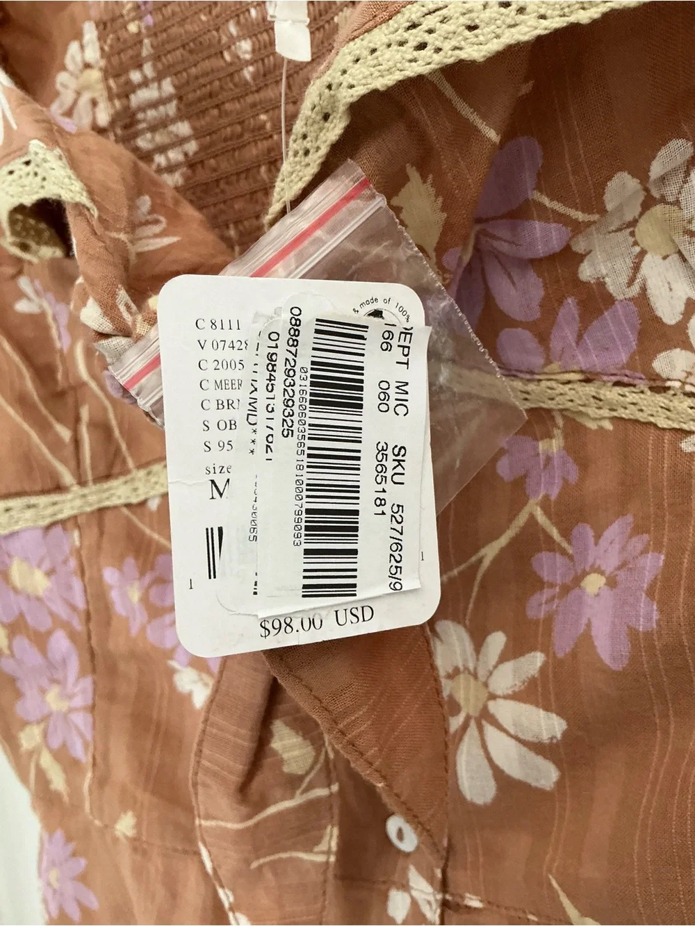 🆕 Free People | 100% Cotton Call Me Baby Blouse - Boho